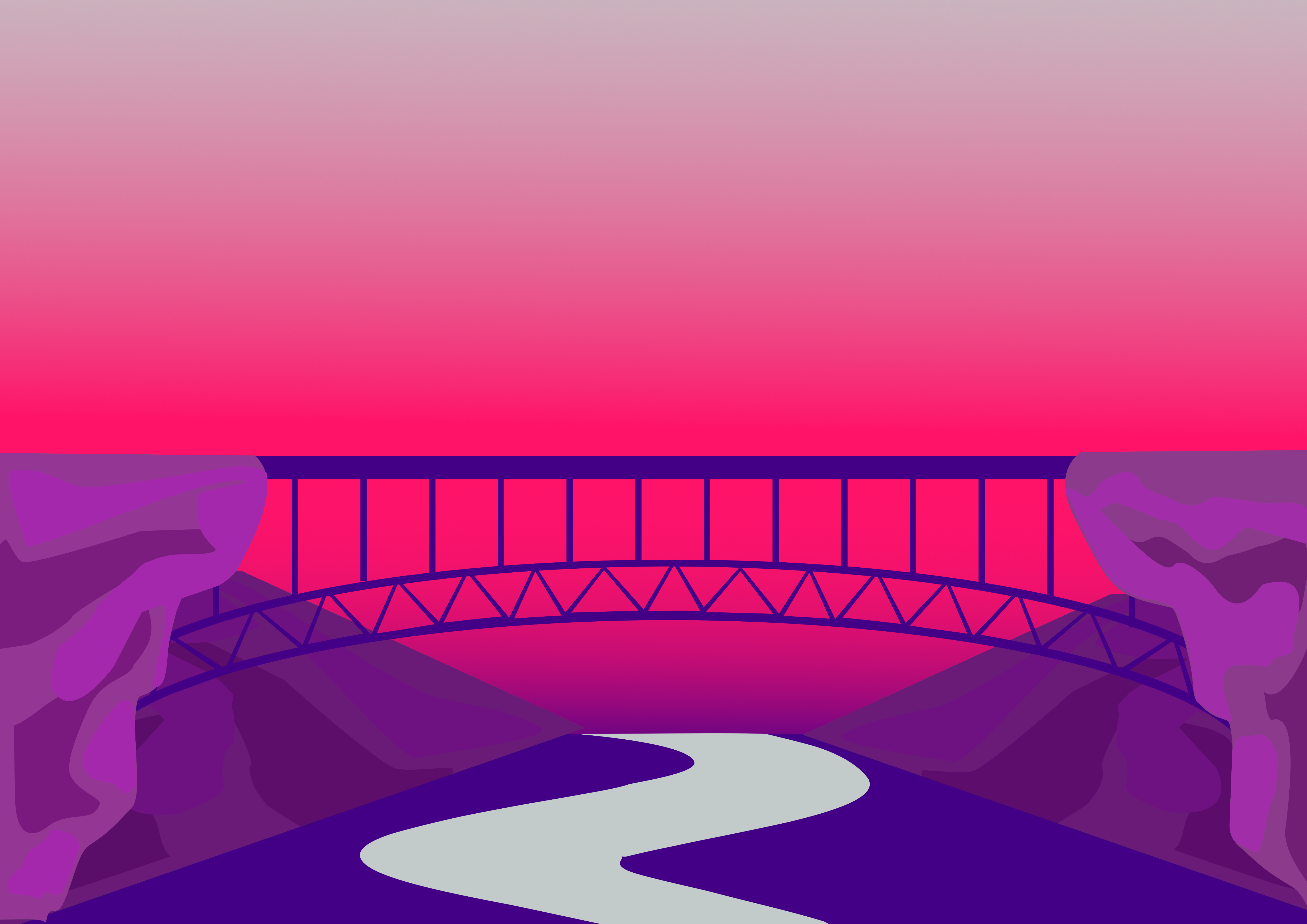 A colorful bridge — symbol of connection and the journey forward
